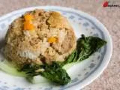 Claypot Rice with Minced Pork and Salted Egg Yolk