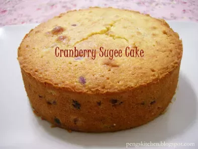 Recipe Cranberry sugee cake