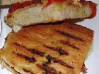 Aroma from a Guest Kitchen - (Guest:Padmaja Vaithi)= Grilled Chicken And Roasted Red Pepper Sandwiches with Fontina Cheese