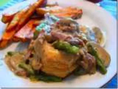 Recipe Duck, Mushroom and Asparagus Vol-au-Vent