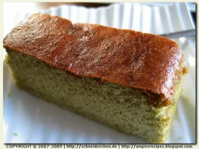 Recipe Matcha kasutera honey sponge cake