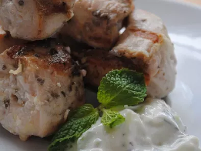Recipe Authentic greek chicken souvlaki