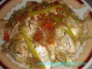 Pangat na Sapsap sa Kamatis (Ponyfish Poached in Lemon Juice & Tomatoes)