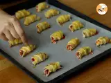 Mini Pizza Croissant ham & cheese - Video Recipe ! - Preparation step 6