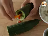 Cucumber sushi rolls - Video recipe ! - Preparation step 4