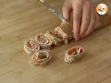 Buckwheat pinwheels with salmon - Video recipe! - Preparation step 4