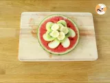 Watermelon pizza, the pretty fruit salad - Preparation step 4