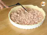 Salmon quiche - Preparation step 3