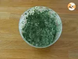 Easy spinach fritters - Preparation step 2