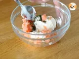 Salmon choux appetizers - Preparation step 5