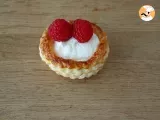 Puff pastry cups with raspberries and mascarpone - Preparation step 5
