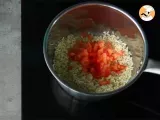 Risotto with scallops and saffron - Preparation step 1