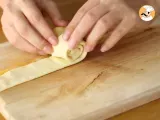 Apple roses in puff pastry - Preparation step 4