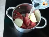 Pork butt with lentils (Petit salé aux lentilles) - Preparation step 1