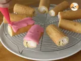 Pink panthers, mini strawberry swiss rolls - Preparation step 10