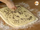 Brioche chinois, with vanilla custard and chocolate chips - Preparation step 7