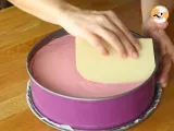 Raspberry mousse cake - Video recipe - Preparation step 11