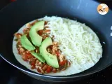 Quesadillas chicken and avocado - Preparation step 5