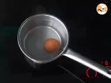 Soft-boiled egg with caviar - Preparation step 1
