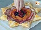 Flaky star tart with fruits - Preparation step 4