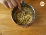 Vegan quinoa stuffed butternut squash with pomegranate - Preparation step 1