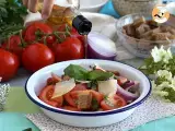 Panzanella salad - Italian salad - Preparation step 2