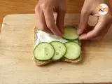 Vegetarian club sandwich - Preparation step 3