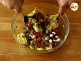 Tortellini salad with pesto sauce - Preparation step 4