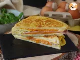 French toast omelette sandwich - Egg sandwich hack - Preparation step 6