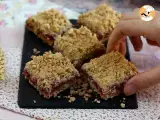 Crumble bars with raspberries, the best snack - Preparation step 6