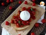Bruschetta with roasted tomatoes and creamy burrata - Preparation step 4