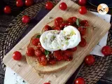 Bruschetta with roasted tomatoes and creamy burrata - Preparation step 5