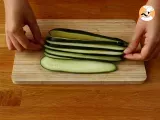 Baked zucchini rolls with ham and cheese! - Preparation step 1