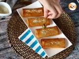 Feta Saganaki, the Greek recipe for crispy feta and honey - Preparation step 6