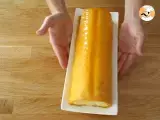 Mango and raspberry cake log - Preparation step 23