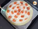 Flaky Snowflake with cream cheese and salmon - The perfect appetizer for Christmas - Preparation step 3