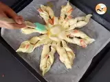 Flaky Snowflake with cream cheese and salmon - The perfect appetizer for Christmas - Preparation step 6