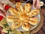 Flaky Snowflake with cream cheese and salmon - The perfect appetizer for Christmas - Preparation step 8
