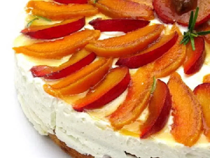 ALMOND NUT TORTE with QUARK, PEACHES AND PLUMS...& my blogiversary winner - photo 5