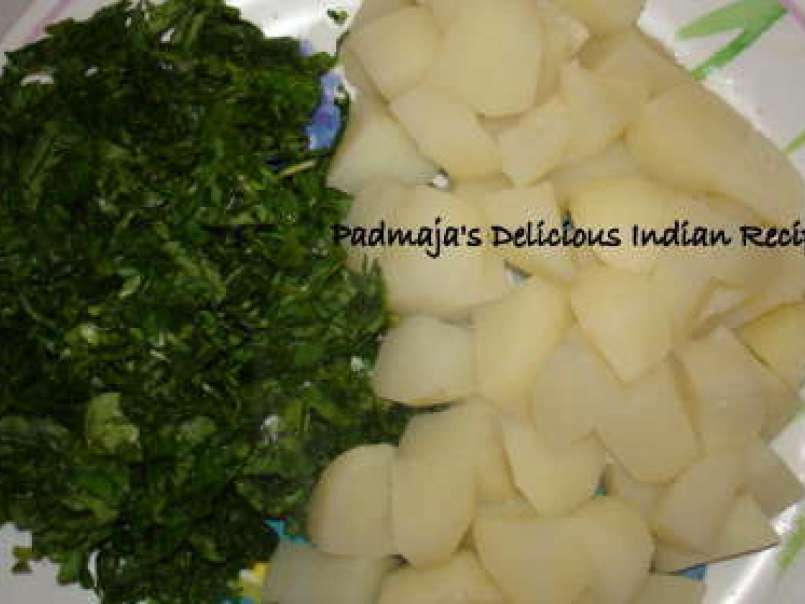 Aloo, Methi curry/ Potato, Fenugreek leaves curry - photo 2