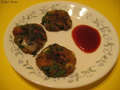 Aloo Palak Patties (Potato Spinach Patties) - photo 3