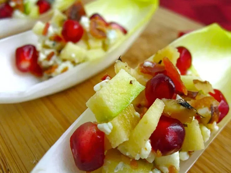 Appetizing Appetizer: Bacon, Blue Cheese & Pomegranate Endive Spears
