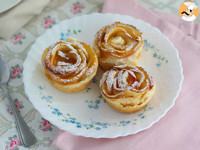 Apple roses in puff pastry - photo 2