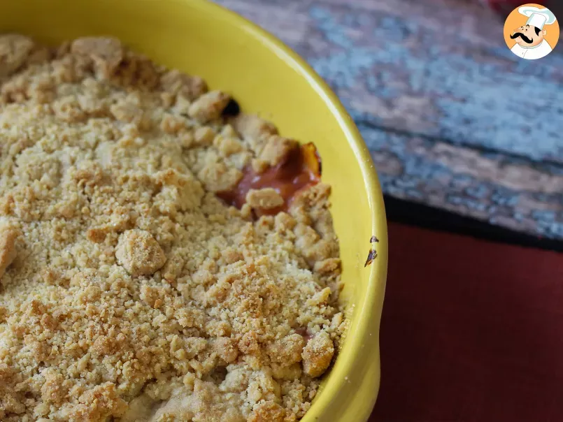 Apricot crumble, the super comforting melting and crunchy dessert - photo 5