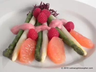 Asparagus and Ruby Red Grapefruit Salad with Fresh Raspberry Vinaigrette - photo 2