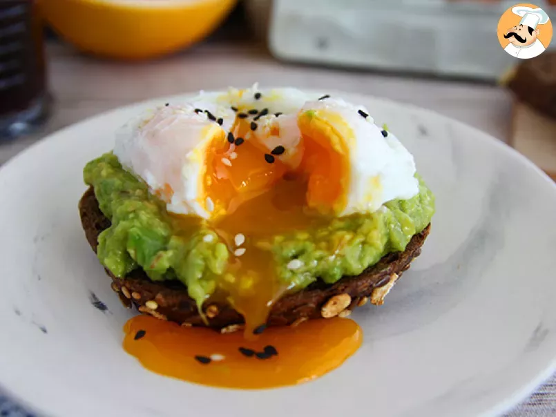 Avocado toast with poached egg - photo 2