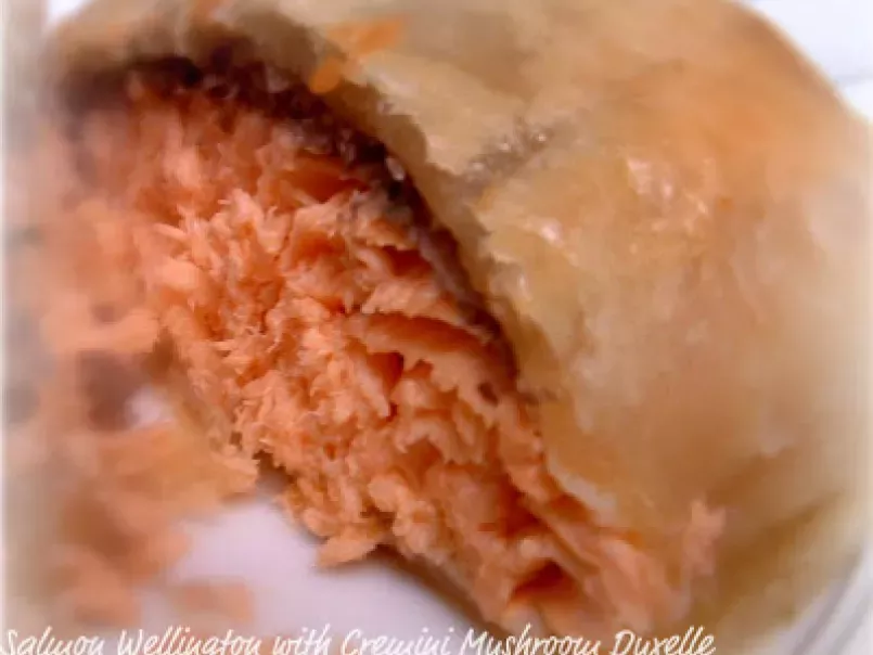 Baked Salmon in Puff Pastry with Mushroom Duxelle - photo 2