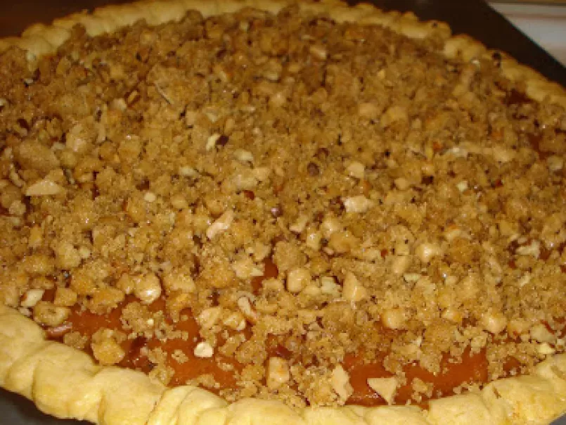 Birthday Treat: Pumpkin Apple Butter Pie with Toffee Struesel Topping - photo 4