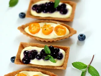 Blueberry & Kumquat Cream Cheese Tarts with Graham Cracker Crust ~ ????????????? - photo 2