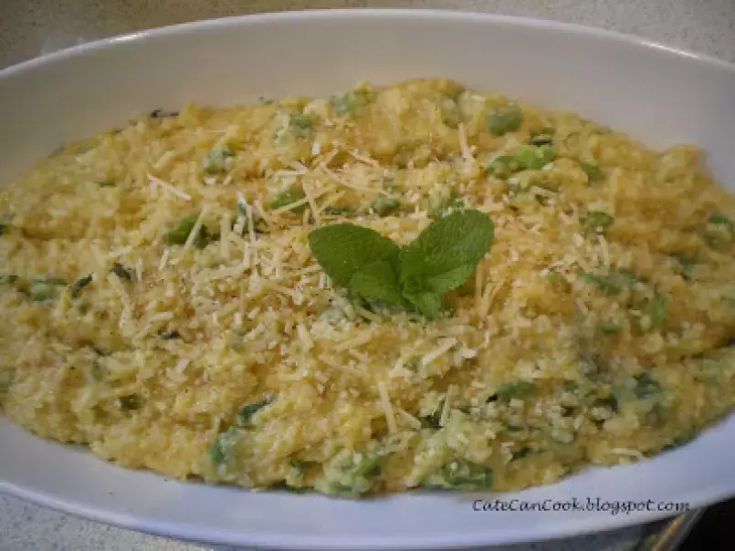 Broad Bean, Bacon and Mint Risotto - using the Thermomix - photo 2